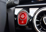 Car Keyless Engine Push Start Button + Surrounding Ring For Mercedes A CLA Class(Red)