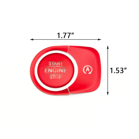 Red Engine Start Stop Button Surrounding Ring ON/OFF Button Cover For Mercedes GLE GLS Class