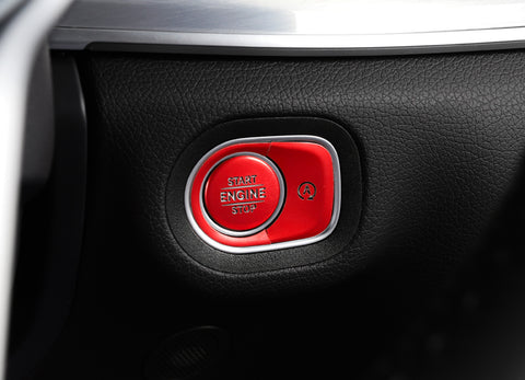 Red Engine Start Stop Button Surrounding Ring ON/OFF Button Cover For Mercedes GLE GLS Class