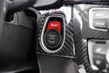 Red Real Carbon Fiber Engine Start Stop Button Cover Sticker Trim For BMW F20 F22 F30 F32 F34 3 Series