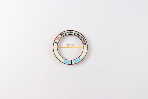 Luminous Ignition Engine Start Stop Button Cover Sticker Universal Fit 31mm