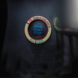 1x Auto Start Engine Ignition Button Decor Clear Crystal Diamond Emblem Sticker