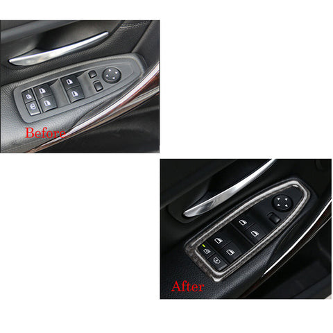 1X FULL SET INTERIOR TRIM COVER STICKERS REAL CARBON FIBER FOR BMW 3 4 SERIES