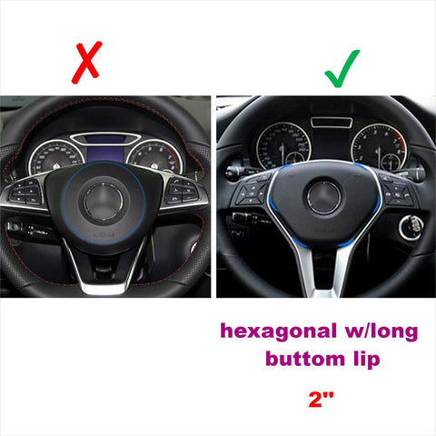 Steering Wheel Logo Volume Control Ring Trim For Mercedes-Benz B C E GLA Class