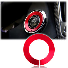 Red Alloy Ignition Start Stop Button Cover Ring for Infiniti Q50 QX50 Q60 QX60