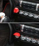 1x Start Stop Engine Switch w/ Red Trim Decor Sticker for 2015-2022 Ford Mustang