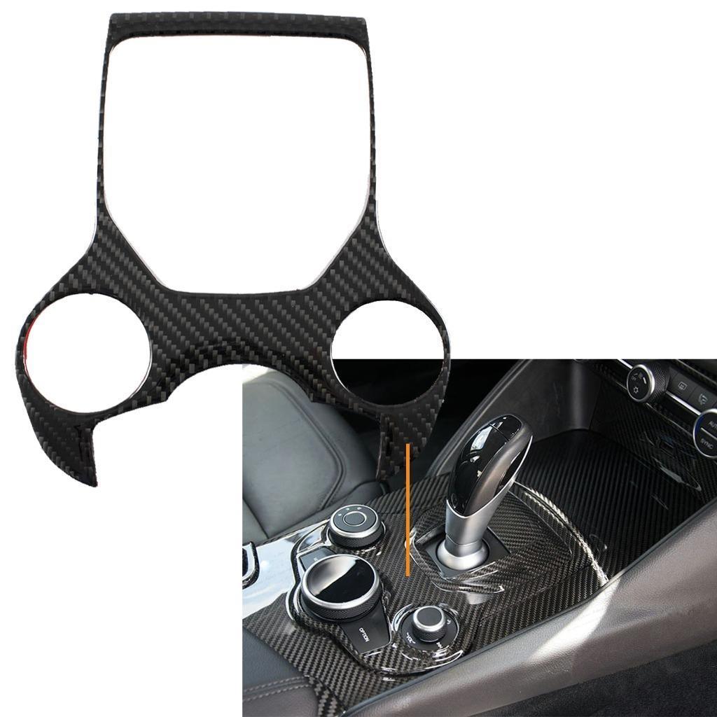 Real Carbon Fiber Car Interior Cover Trim Sticker for 17+ Alfa