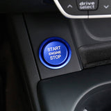 Blue Aluminum Keyless Engine Push Start Button Decoration Trim For Audi A4 A5 A7
