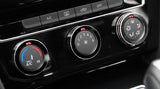 Black Anodized AC Climate Control Knob Cover Ring For Volkswagen Golf GTI MK7