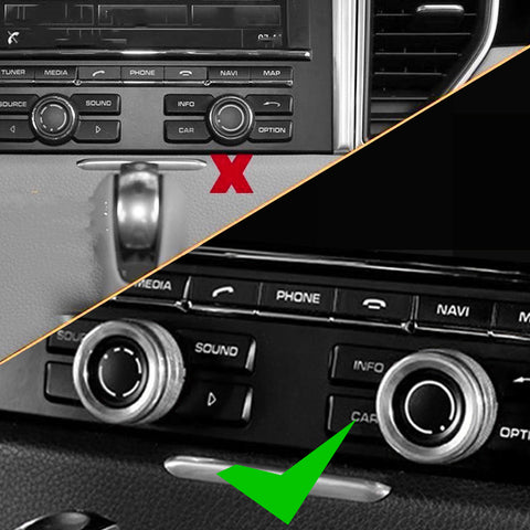 For Porsche 718 2012-18 Dash Meter Frame Radio Navigation Switch Ring Cover Trim