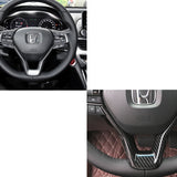 Carbon Fiber Pattern Inner Steering Wheel Cover Trim For Honda Accord 2018-2020