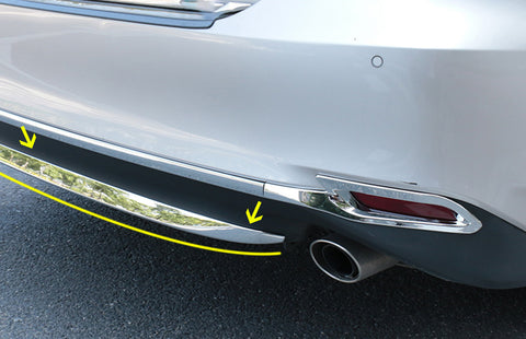 Bumper Guard - Stainless Chrome Rear Bumper Lower Lip Molding Trim Protector for Toyota Camry 2018-2024 L LE XLE