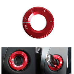 Silver/ Red/ Blue Aluminum Key Hole Surrounding Decor Trim for Mercedes Benz A B C E S R ML GL - Car Interior Decoration