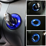 Silver/ Red/ Blue Aluminum Key Hole Surrounding Decor Trim for Mercedes Benz A B C E S R ML GL - Car Interior Decoration