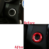 Silver/ Red/ Blue Aluminum Key Hole Surrounding Decor Trim for Mercedes Benz A B C E S R ML GL - Car Interior Decoration