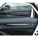 Carbon Fiber Look Door Panel Handle Bowl Cover Trim For Honda Accord 18-2022