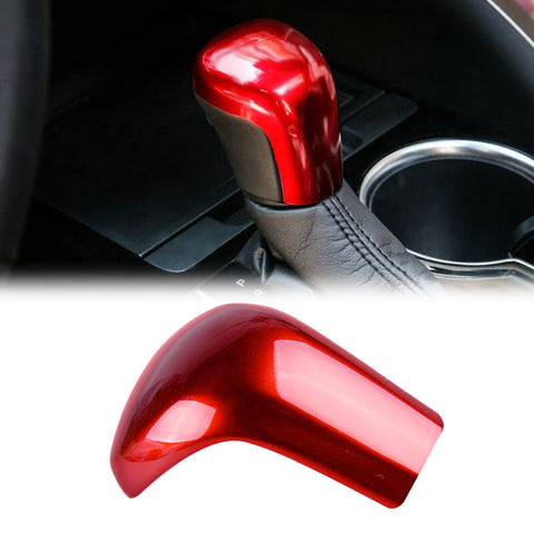 Red ABS Car Interior Center Console Gear Shift Knob Cover Trim For Toyota Camry 2018-2024 or Corolla Hatchback or Avalon 2019-2024