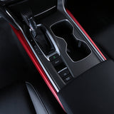 Glossy Red Gear Shift Armrest Box Molding Frame Cover For Honda Accord 2018-22