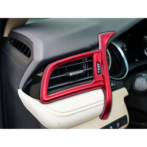 Red Console Strip AC Vent Gear Box Handle Bowl Trim For Toyota Camry 2018-2024