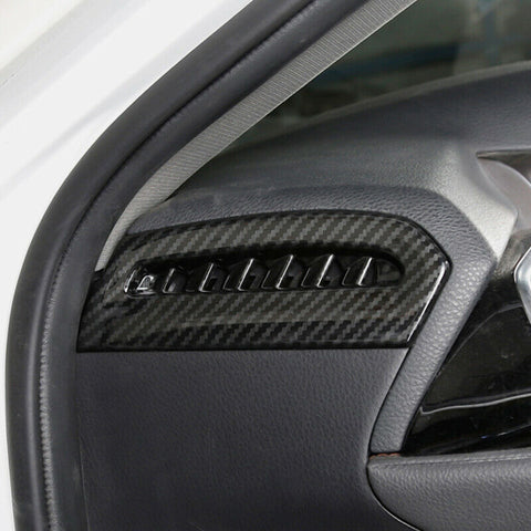 Carbon Fiber ABS Side AC Air Vent Console Dash Stripe Cover For Camry 2018-2024