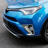 Chrome Front Headlight Eyelid Fog Light Frame Cover For Toyota RAV4 2016-2018