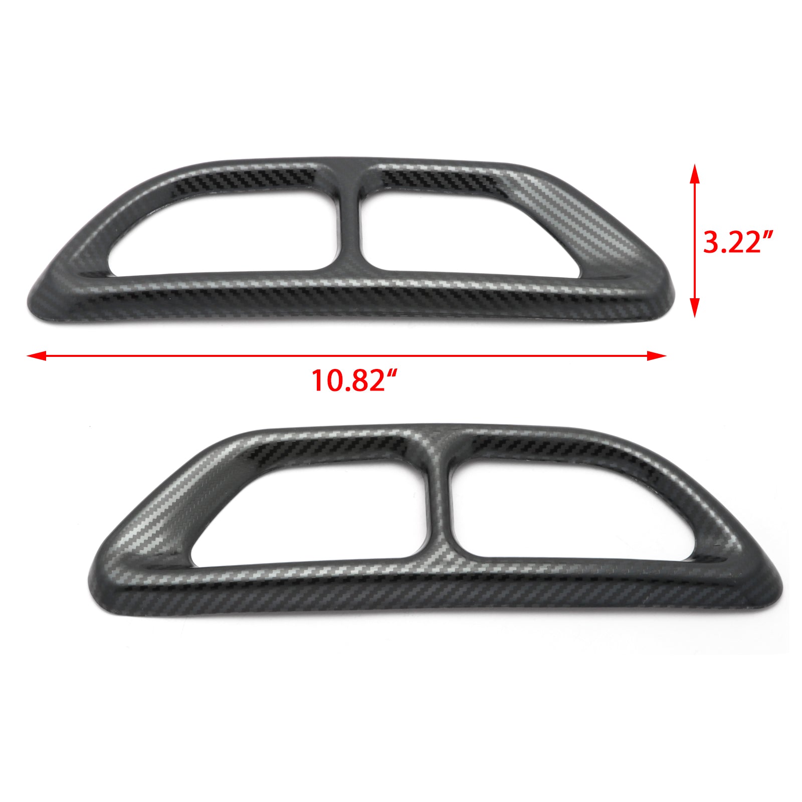 Xotic Tech Carbon Fiber Texture Rear Cylinder Exhaust Pipe Cover Molding Overlay Trims For Honda Accord 10th Gen 2018 2019 2020 Xotic Tech Carbon Fiber Texture Rear Cylinder Exhaust Pipe Cover Molding Overlay Trims For Honda Accord 10th Gen 2018 2019 2020