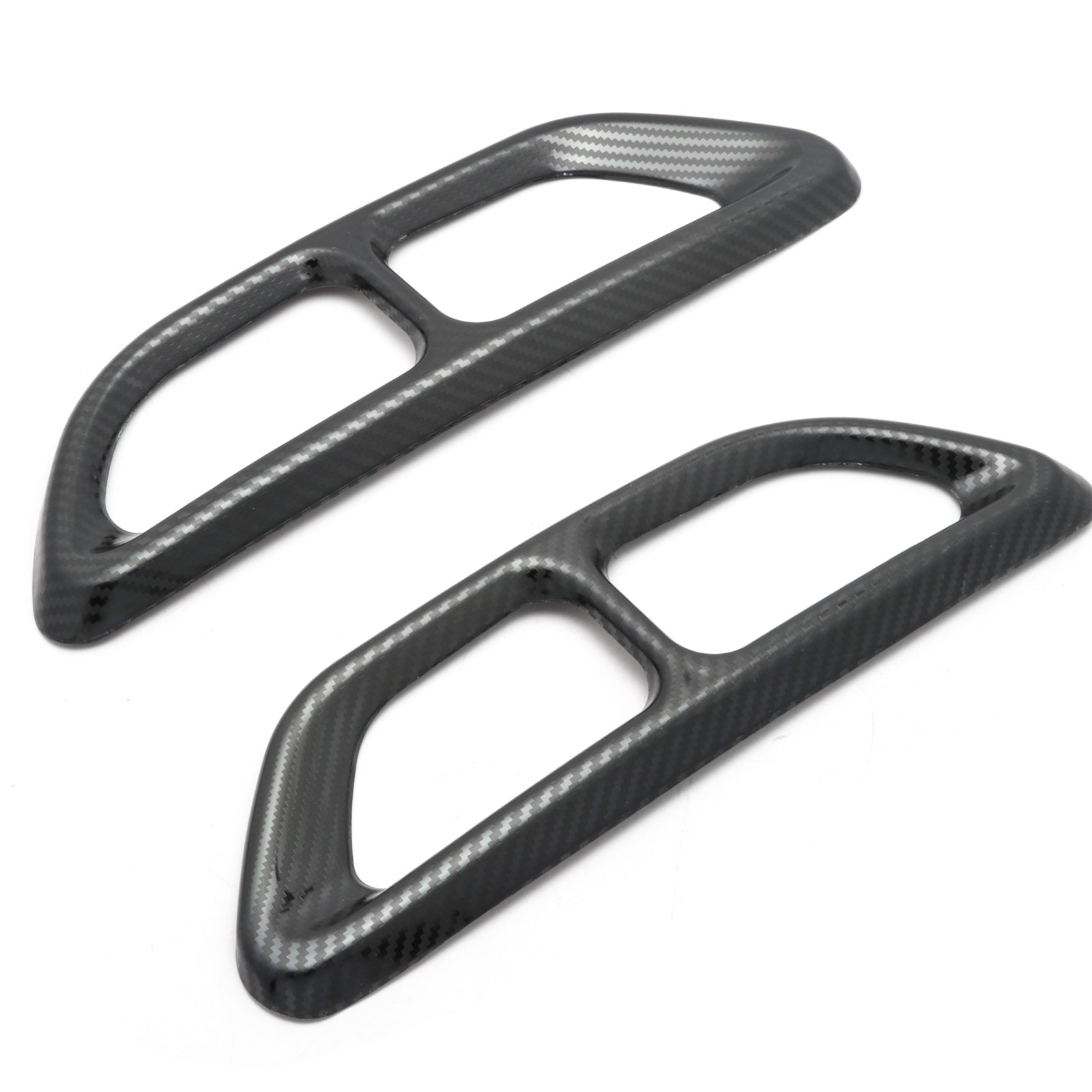 Carbon Fiber Style Rear Exhaust Pipe Cover Trims For Honda Accord 2018-2022 – 2-Piece Set