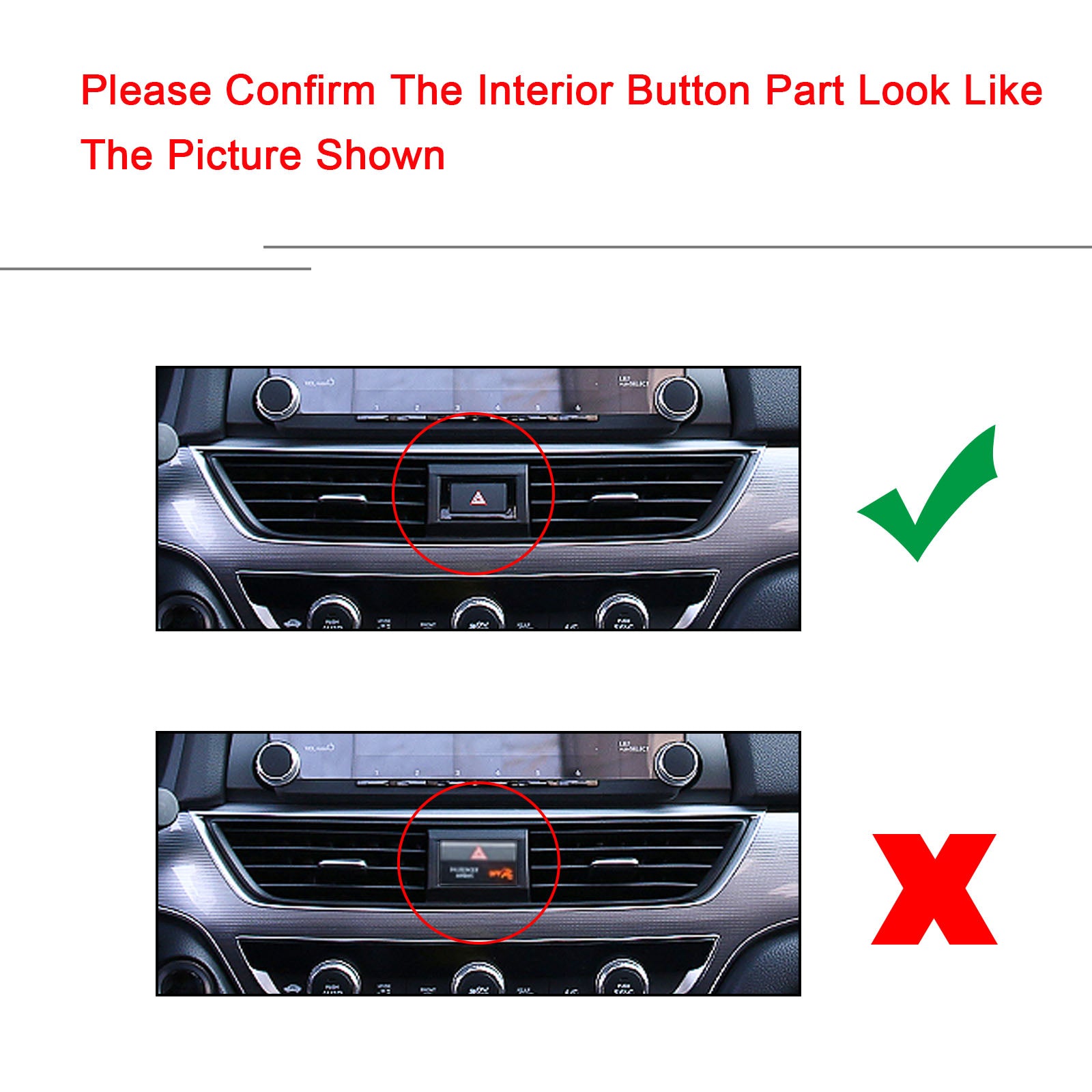 BOYOUS 5pcs ABS Central console Dashboard Air Outlet Vent Cover Trim  Condition Outlet AC Vent Panel Auto Accessories Interior Decoration FOR  Honda