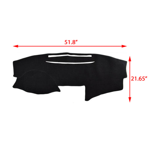 Black Dashboard Cover Dashmat Dash Mat Pad Sun Shade For Toyota Camry 2007-2011