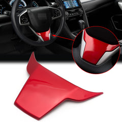 Red Interior Steering Wheel Panel Bottom Cover Trim for Honda Civic 10th Gen 2016-2021,CRV 2017-2022