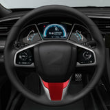 Red Interior Steering Wheel Panel Bottom Cover Trim for Honda Civic 10th Gen 2016-2021,CRV 2017-2022