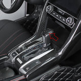 Carbon Fiber Style Gear Shift Knob Trim Decoration Cover for Honda Civic 2020 2019 2018 2017 2016 - Automatic Transmission