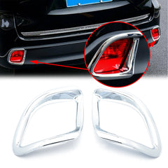 Chrome Rear Bumper Reflector Fog Light Lamp Frame Bezel Molding Cover Trims For Toyota Highlander 2014 2015 2016 2017 2018 2019