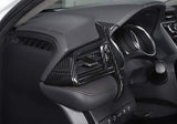 Carbon Fiber Print Interior Left Air Vent AC Outlet Cover Frame Trim 1pc for Toyota Camry 2018 2019 2020 2021 2022 2023 2024