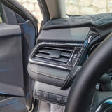 Carbon Fiber Print Interior Left Air Vent AC Outlet Cover Frame Trim 1pc for Toyota Camry 2018 2019 2020 2021 2022 2023 2024