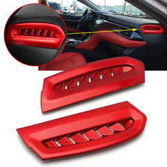 Red Side Console AC Air Vent Outlet Cover Trim For Toyota Camry 2018-2024