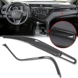 Carbon Fiber Texture Center Console Molding Strip Panel Dashboard Cover Trim Kit For Toyota Camry 2018-2024