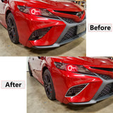 Chrome Stainless Steel Front Fog Light Lamp Frame Cover Trims for Toyota Camry SE XSE 2018 2019 2020