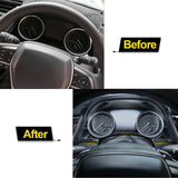 Black Interior Dash Dashboard Meter Panel Frame Cover Molding Trims 3pcs for Toyota Camry 2018 2019 2020