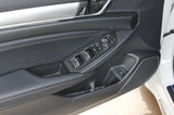 Carbon Fiber ABS Window Switch Decoration Decal Frame Cover Panel Trim Door Handle Armrest Trim 4PCS For Honda Accord 2018 2019 2020