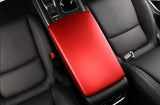 Red ABS Center Armrest Box Panel Decor Cover Trim For Honda Accord 2018 2019 2020 10th Generation