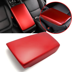 Red ABS Center Armrest Box Panel Decor Cover Trim For Honda Accord 2018 2019 2020 10th Generation