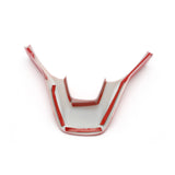 Sporty Red Steering Wheel Frame Cover Trim For Honda Accord 10th Gen 2018 2019 2020