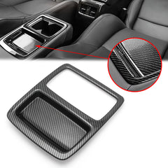 Car Rear Water Cup Holder Panel Trim Cover Carbon Fiber Style Fit for Honda Accord 2018 2019 2020