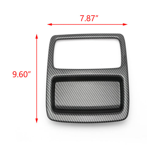 Carbon Fiber Style Armrest Box Reading Light Panel Decor Trim For Accord 18-2022