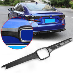 ABS Carbon Fiber Rear Trunk Tailgate Lid Cover Trim For Honda Accord 10th Gen 2018 2019 2020, 1PCS