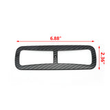 Carbon Fiber Black Armrest Box Rear Water Cup Holder Trim For Honda Accord 18-22