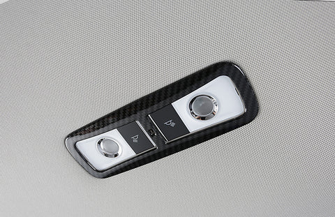 Carbon Fiber Style Car Rear Reading Light Lamp Frame Trim Cover Fit for Honda Accord 2018 2019 2020