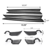 8x Carbon Fiber Inner Door Panel + Door Handle Bowl Cover For Honda Accord 18-22