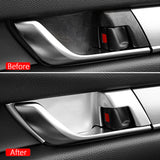 Chrome Matte Car Door Interior Door Handle Bowl Decor Cover Molding Trims 4pcs set for Honda Accord 10th 2018 2019 2020